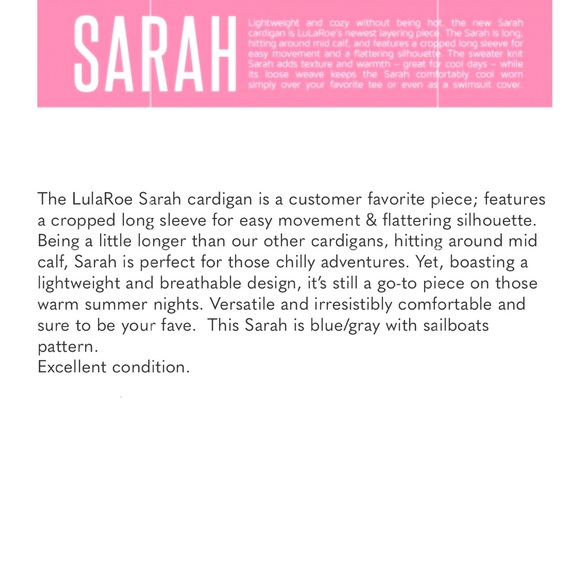 LuLaRoe Long Sleeve Duster/Cardigan - Picture 9 of 9